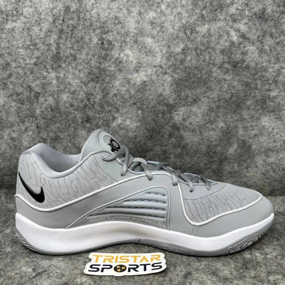 Nike KD 16 Basketball Shoes Mens Size 14 Gray White TB Promo Durant FN7091-003
